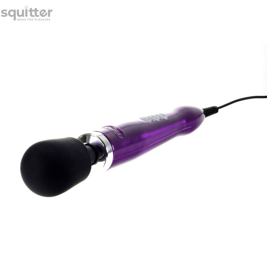 Вибромассажер DOXY Die Cast Purple, очень мощный, питание 220В, металлический корпус SO1425 - онлайн-сексшоп Сквитер