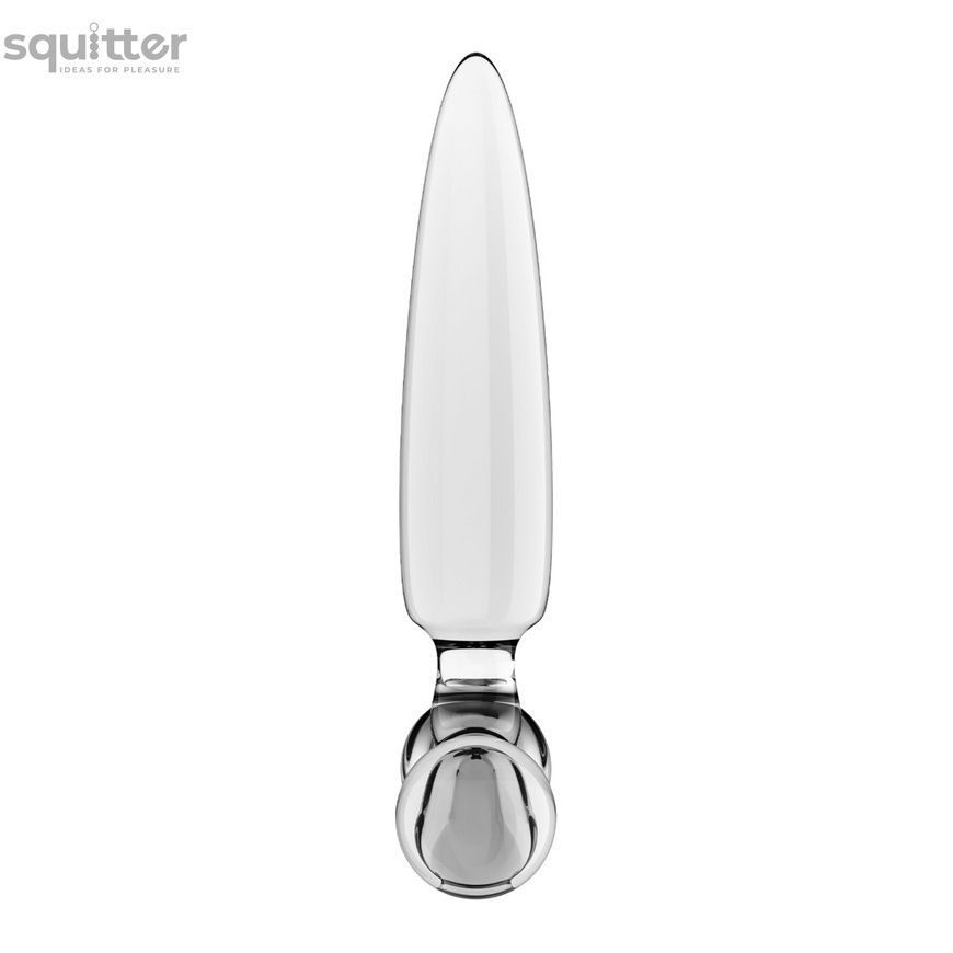 Тристоронній скляний дилдо Satisfyer Triple Crystal 1 Transparent SX3552 - онлайн-сексшоп Сквітер