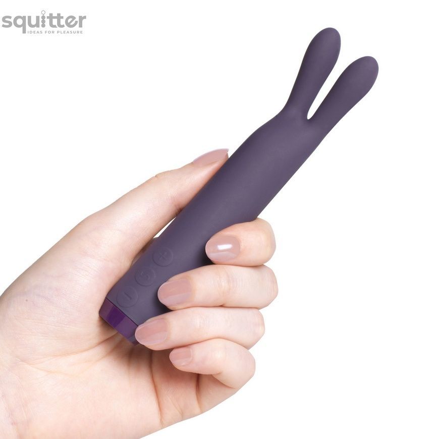 Вибратор с ушками Je Joue - Rabbit Bullet Vibrator Purple, глубокая вибрация SO3046 - онлайн-сексшоп Сквитер