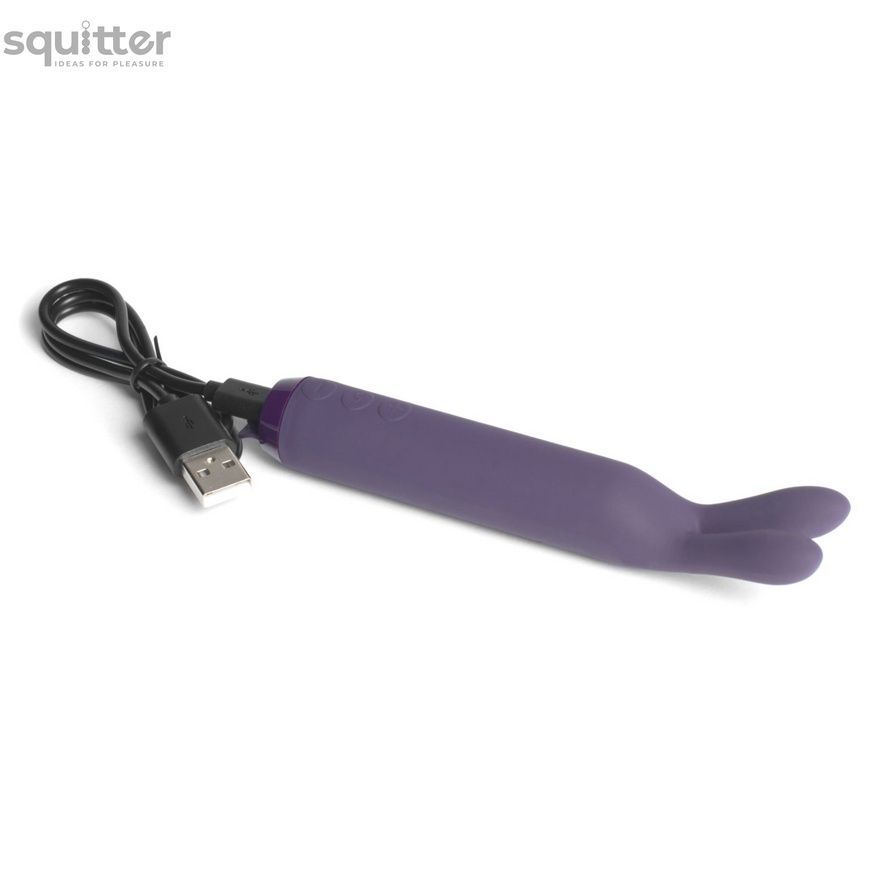 Вибратор с ушками Je Joue - Rabbit Bullet Vibrator Purple, глубокая вибрация SO3046 - онлайн-сексшоп Сквитер