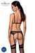 Комплект білизни Passion NESSY SET L/XL black, бюстгальтер, пояс для панчіх, стрінги SO8457,2 - інтернет-магазин інтимних товарів Squitter