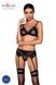 Комплект білизни Passion NESSY SET L/XL black, бюстгальтер, пояс для панчіх, стрінги SO8457,1 - інтернет-магазин інтимних товарів Squitter