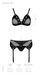 Комплект білизни Passion NESSY SET L/XL black, бюстгальтер, пояс для панчіх, стрінги SO8457,7 - інтернет-магазин інтимних товарів Squitter