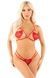 Комплект Leg Avenue Open Cup Bra and Pearl String One Size, Red SX1752,2 - інтернет-магазин інтимних товарів Squitter