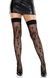 Панчохи Leg Avenue Worship Me Cross Net Thigh Highs One Size SX2762,1 - інтернет-магазин інтимних товарів Squitter