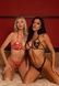 Комплект Leg Avenue Open Cup Bra and Pearl String One Size, Red SX1752,6 - інтернет-магазин інтимних товарів Squitter