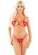 Комплект Leg Avenue Open Cup Bra and Pearl String One Size, Red SX1752,1 - інтернет-магазин інтимних товарів Squitter