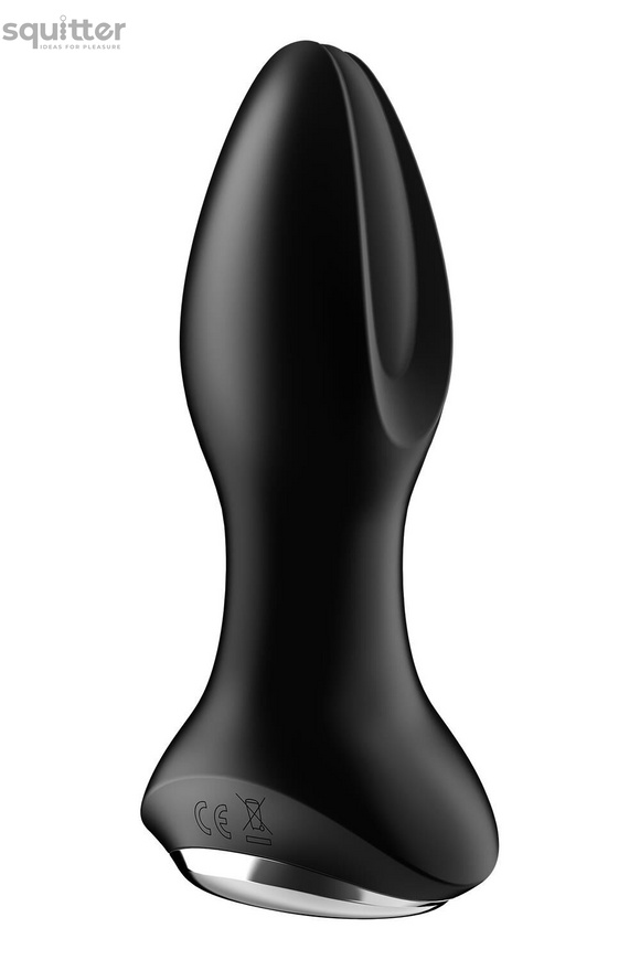 Анальная смарт вибропробка с жемчужным массажем Satisfyer Rotator Plug 2+ Black SO6279 фото