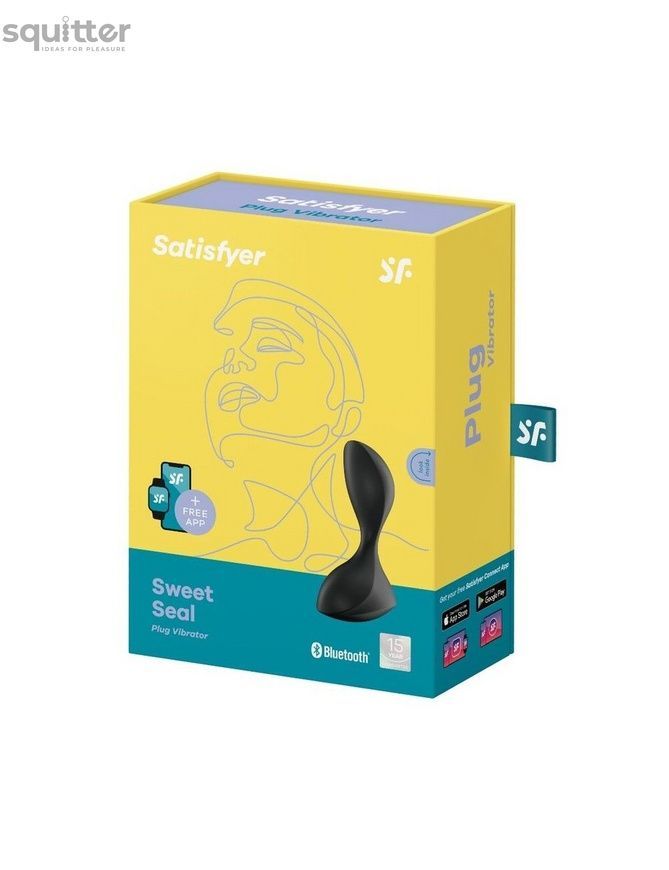 Анальна смарт-пробка з вібрацією Satisfyer Sweet Seal Black SO6100 - онлайн-сексшоп Сквітер
