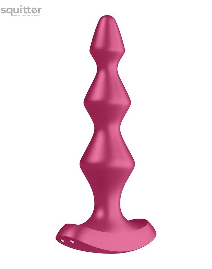 Анальний стимулятор-намистини з двома моторами Satisfyer Lolli-Plug 1 Berry SO4925 фото