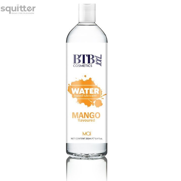 Смазка на водной основе BTB FLAVORED MANGO с ароматом манго (250 мл) SO6570 - онлайн-сексшоп Сквитер