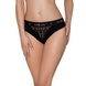 Трусики с широкой резинкой и кружевом Passion PS001 PANTIES black, size S SO4161 фото 1