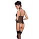 Корсет с подвязками + стринги LOVELIA CORSET black L/XL - PassionSO4765,2 - интернет-магазин интимных товаров Squitter