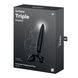 Тристоронній скляний дилдо Satisfyer Triple Crystal 1 Black SX3553,5 - інтернет-магазин інтимних товарів Squitter