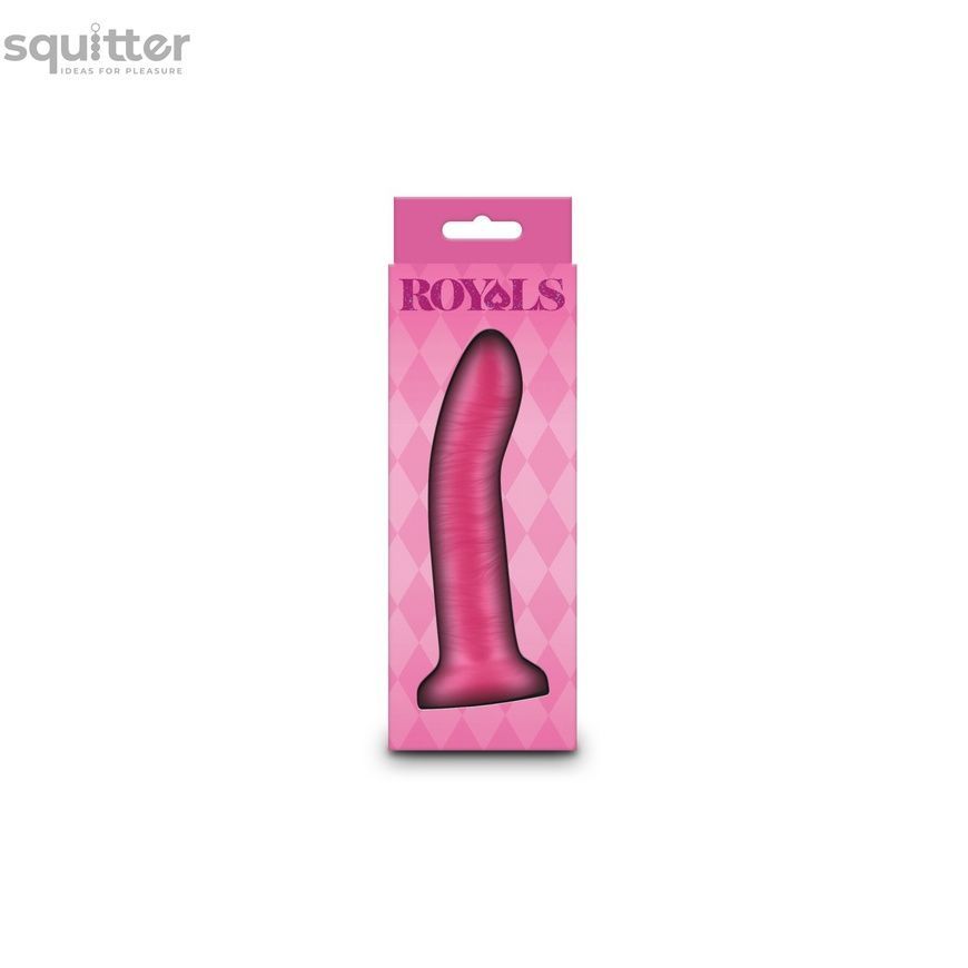 Дилдо NS Novelties Royals - 5" Charlie - Metallic Pink SX4326 - онлайн-сексшоп Сквітер