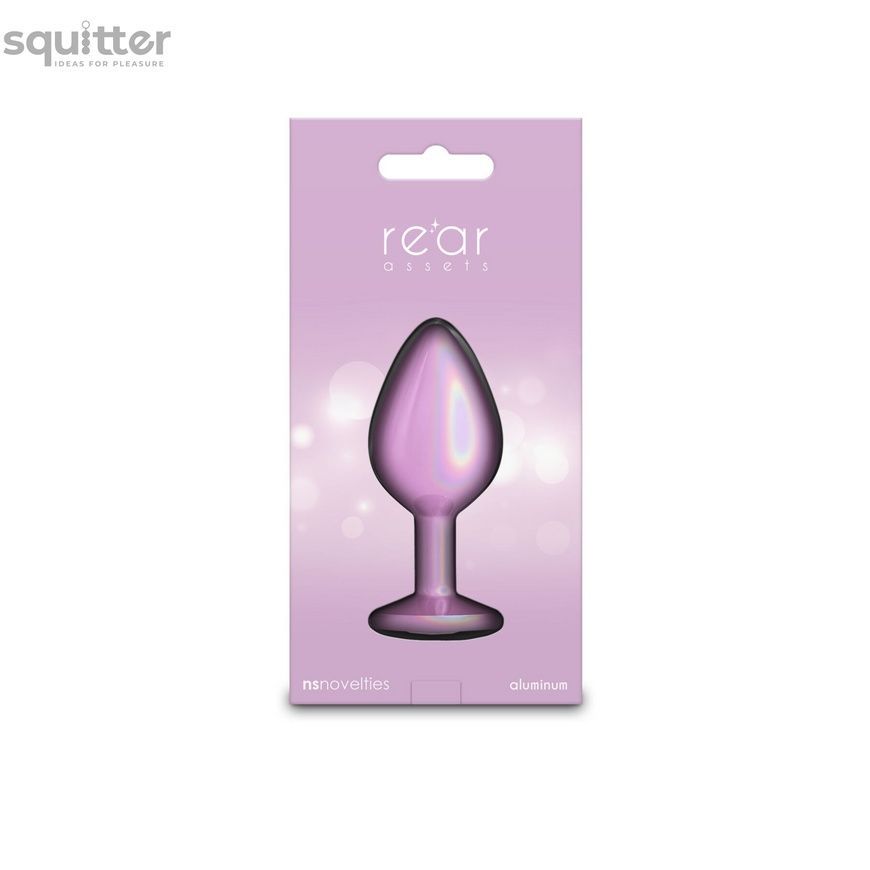Анальна пробка NS Novelties Rear Assets - Iridescent Pink - Medium - Pink SX4382 - онлайн-сексшоп Сквітер