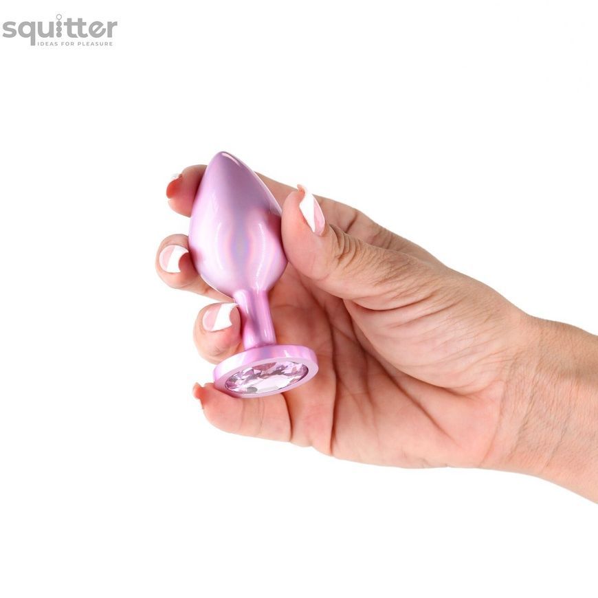Анальна пробка NS Novelties Rear Assets - Iridescent Pink - Medium - Pink SX4382 - онлайн-сексшоп Сквітер