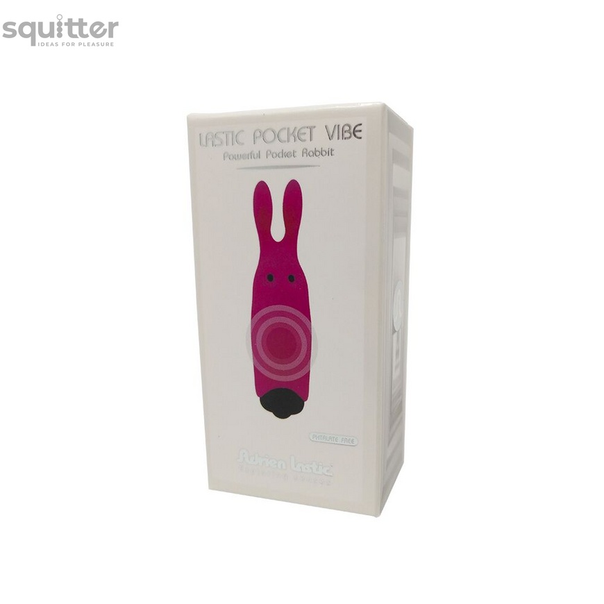 Вибропуля Adrien Lastic Pocket Vibe Rabbit Pink со стимулирующими ушками AD33421 фото