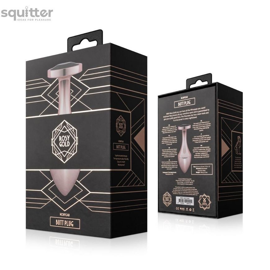 Анальна пробка Rosy Gold - Nouveau Butt Plug SX3049 - онлайн-сексшоп Сквітер