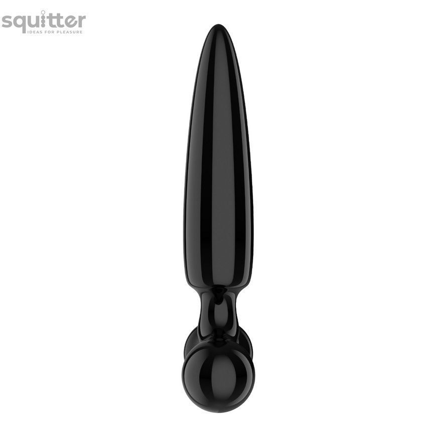 Тристоронній скляний дилдо Satisfyer Triple Crystal 1 Black SX3553 - онлайн-сексшоп Сквітер