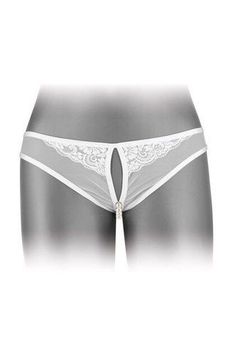 Трусики з перлинами і доступом Fashion Secret Sophie White SO5391 - онлайн-сексшоп Сквітер