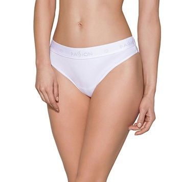 Трусики-бразиліана з бавовни Passion PS005 PANTIES XL, white SO4226 - онлайн-сексшоп Сквітер