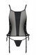Сітчастий корсет з екошкіри Passion MALWIA CORSET 4XL/5XL black, з люверсами та знімними пажами SO7098,3 - інтернет-магазин інтимних товарів Squitter