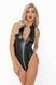 Боді з мокрим ефектом Noir Handmade F294 Powerwetlook bodysuit with front zipper, XXL SX0199,5 - інтернет-магазин інтимних товарів Squitter