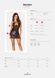 Сорочка Obsessive Norides chemise & thong, XL/2XL, обтисла, з мокрим ефектом, стрінги в комплекті SX1162,5 - інтернет-магазин інтимних товарів Squitter