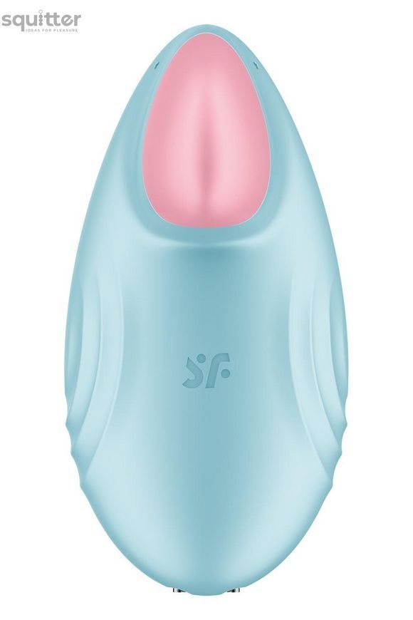 Смарт-вібратор для клітора Satisfyer Tropical Tip Light Blue SO7142 - онлайн-сексшоп Сквітер