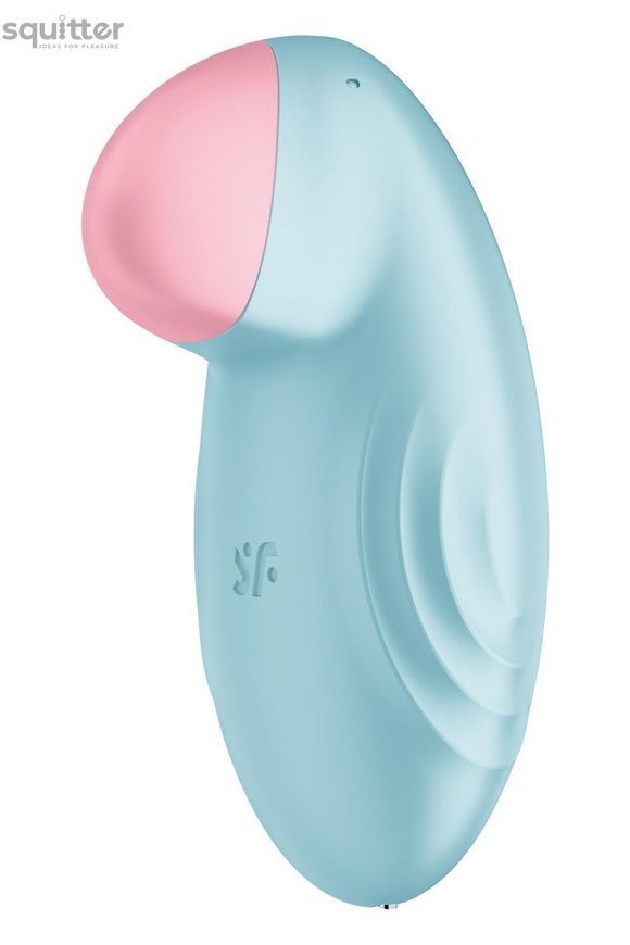 Смарт-вібратор для клітора Satisfyer Tropical Tip Light Blue SO7142 - онлайн-сексшоп Сквітер