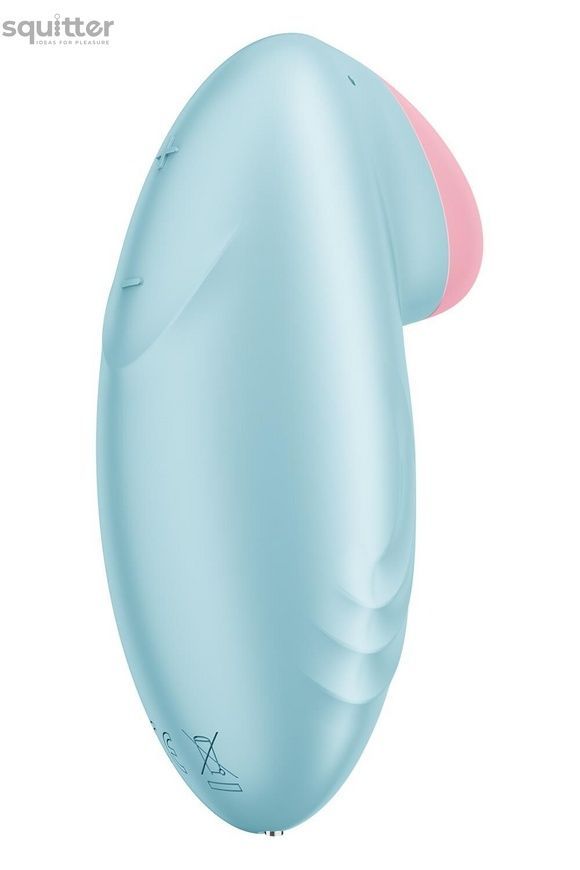 Смарт-вібратор для клітора Satisfyer Tropical Tip Light Blue SO7142 - онлайн-сексшоп Сквітер