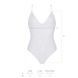 Боді з ажурним декором та відкритим кроком Passion URSULA BODY S/M, white SO5833,5 - інтернет-магазин інтимних товарів Squitter