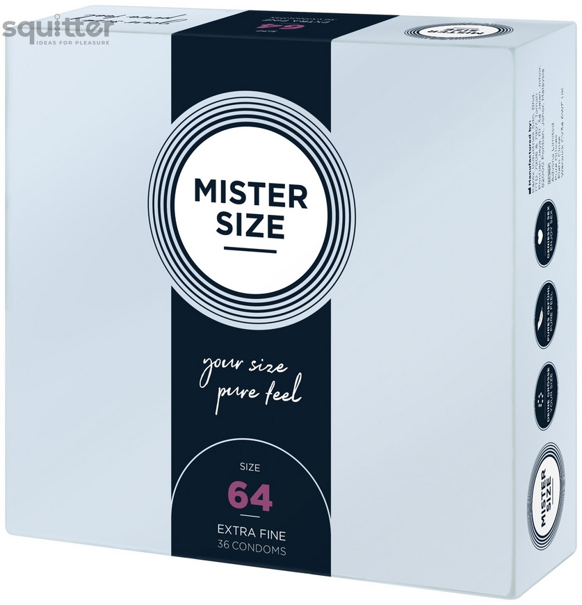 Презервативи Mister Size - pure feel - 64 (36 condoms), товщина 0,05 мм SO8054 фото