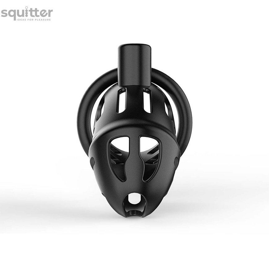 Клітка для пеніса LOCKINK SEVANDA Plastic Penis Chastity Cage - Black SX0872 фото