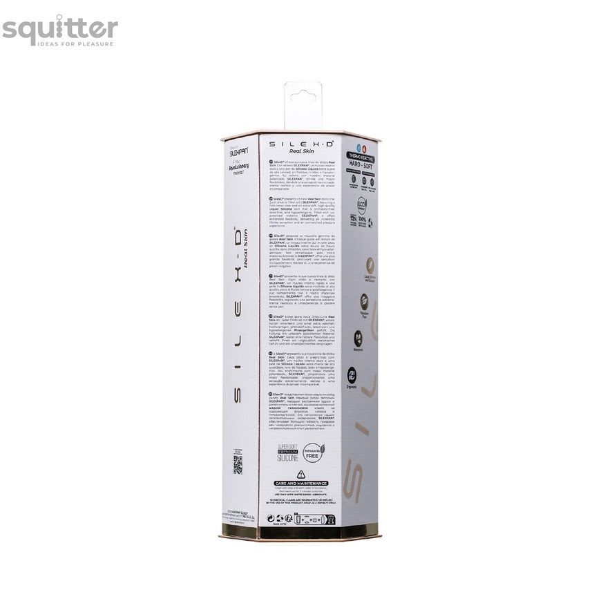 Фалоімітатор SilexD Vetus Real Skin Flesh (8in MODEL 1) суперсофт-силікон+Silexpan, діаметр 4,1 см SX1282 - онлайн-сексшоп Сквітер
