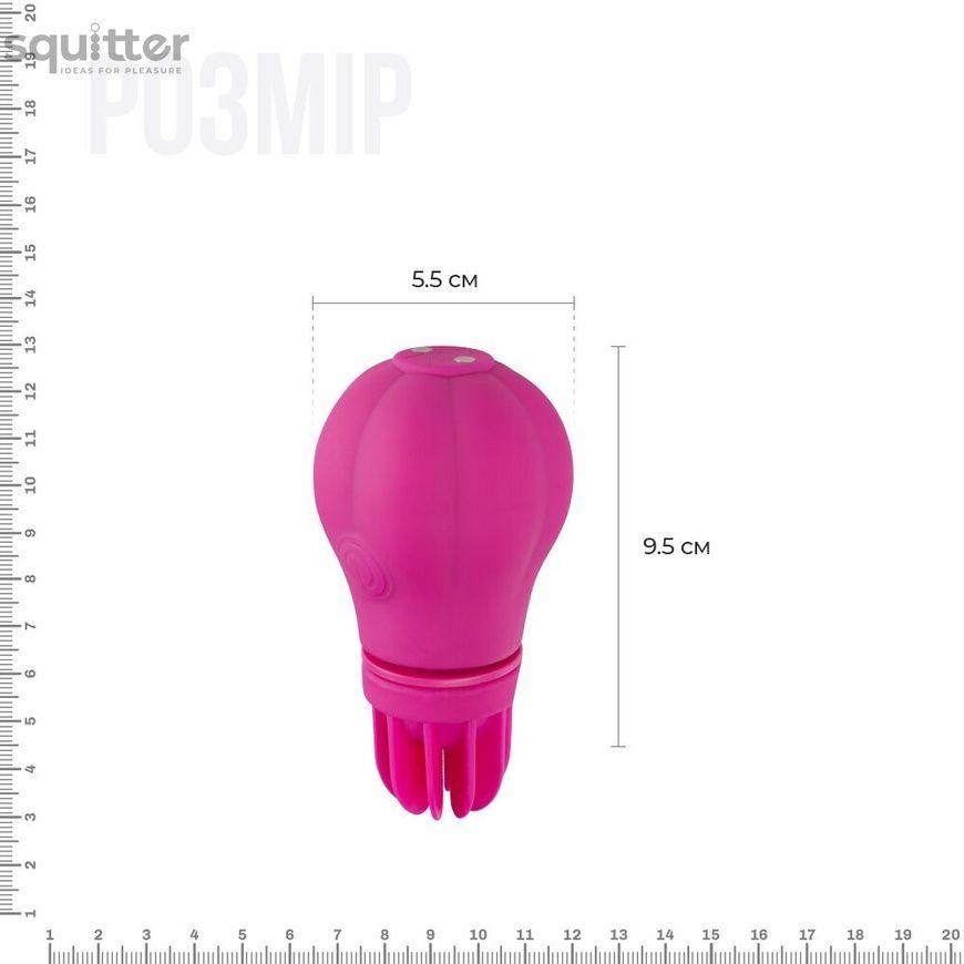 Вибратор Adrien Lastic Caress с крутящимися насадками для стимуляции эрогенных зон AD11091 - онлайн-сексшоп Сквитер