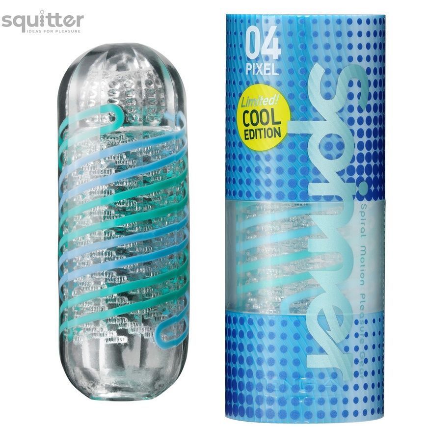 Мастурбатор Tenga Spinner 04 Pixel Cool Edition с упругой стимулирующей спиралью внутри SO5127 - онлайн-сексшоп Сквитер