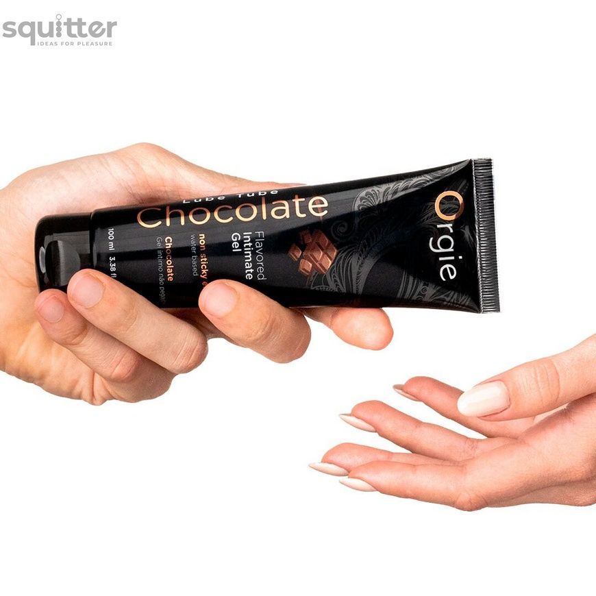 Лубрикант на водній основі Orgie Lube Tube Chocolate, 100 мл, зі смаком та ароматом шоколаду SX1512 - онлайн-сексшоп Сквітер