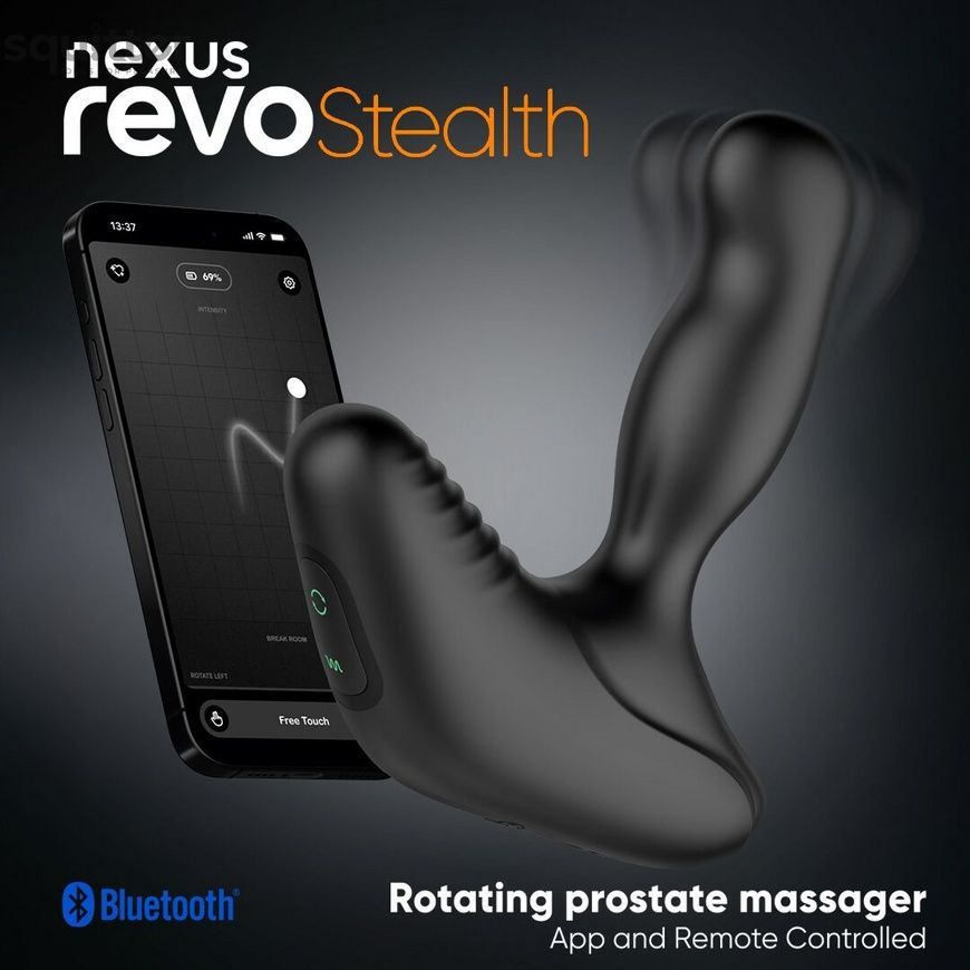 Смарт-масажер простати Nexus Revo Stealth with APP, вібрація+ротація, пульт ДУ, до 10 годин роботи SX2419 - онлайн-сексшоп Сквітер