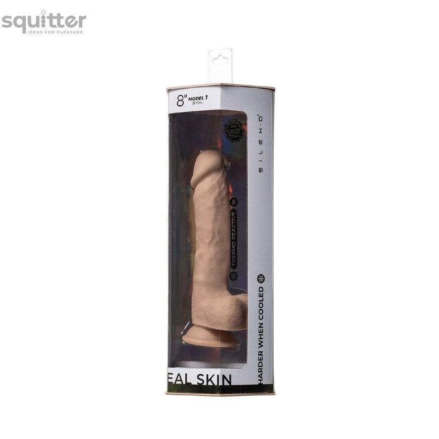 Фалоімітатор SilexD Vetus Real Skin Flesh (8in MODEL 1) суперсофт-силікон+Silexpan, діаметр 4,1 см SX1282 - онлайн-сексшоп Сквітер