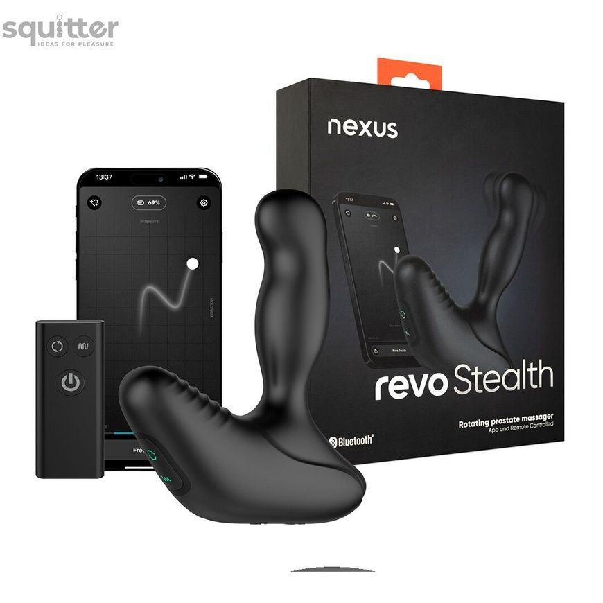 Смарт-масажер простати Nexus Revo Stealth with APP, вібрація+ротація, пульт ДУ, до 10 годин роботи SX2419 - онлайн-сексшоп Сквітер