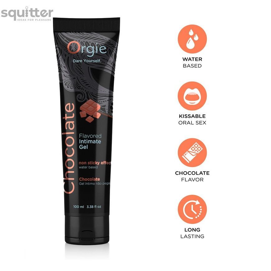 Лубрикант на водній основі Orgie Lube Tube Chocolate, 100 мл, зі смаком та ароматом шоколаду SX1512 - онлайн-сексшоп Сквітер