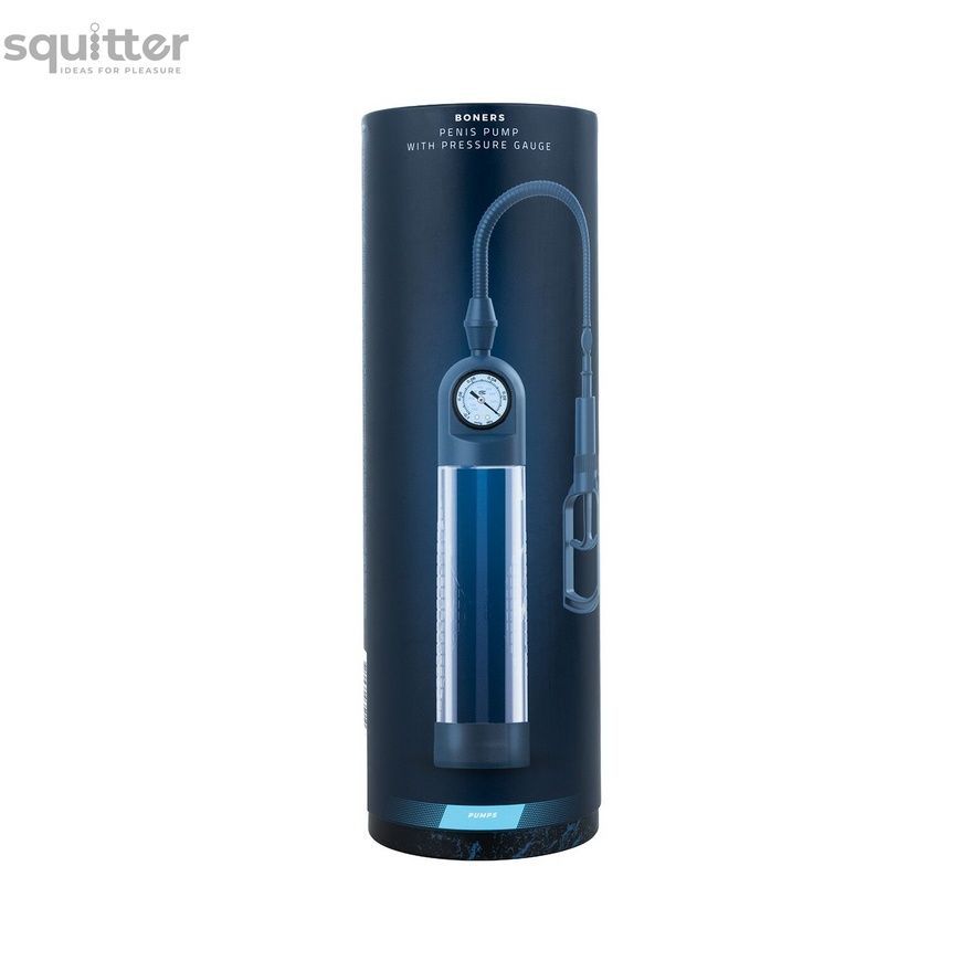 Вакуумна помпа для пеніса Boners Penispump With Pressure Gauge SX3903 - онлайн-сексшоп Сквітер