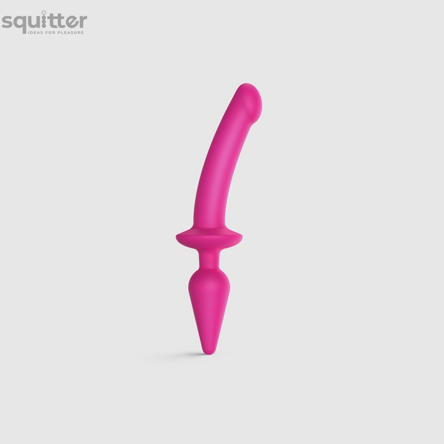 Анальна пробка з Ділдо Strap-On-Me SWITCH PLUG-IN SEMI-REALISTIC DILDO FUCHSIA - L SO6829 фото