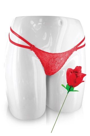 Мереживні трусики у вигляді троянди Fun Novelties Rose You Red SX4880 - онлайн-сексшоп Сквітер