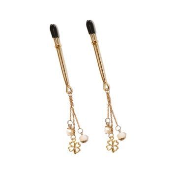 Затискачі для сосків Art of Sex - Nipple Clamps Golden Clover SO9844 - онлайн-сексшоп Сквітер