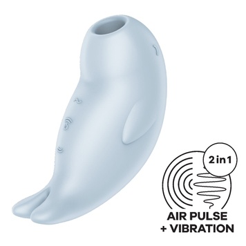 Вакуумний кліторальний стимулятор із вібрацією Satisfyer Seal You Soon SX0564 фото