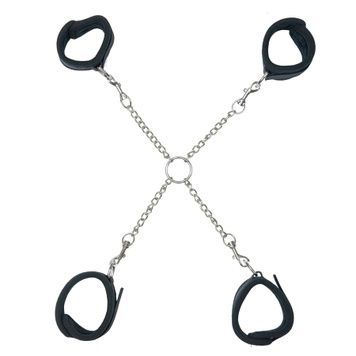 Хрестовина Punishment - Hog-Tie - Black SX2226 - онлайн-сексшоп Сквітер