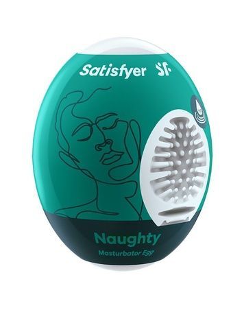 Самосмазывающийся мастурбатор-яйцо Satisfyer Masturbator Egg Naughty, одноразовый, не требует смазки SO5523 - онлайн-сексшоп Сквитер